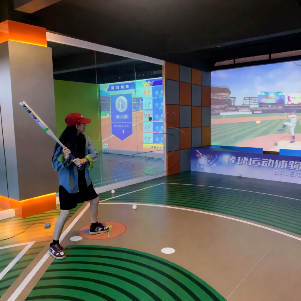SkyLane GlassCube Interactive Baseball Simulator